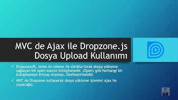 DropzoneJS ile MVC Ajax Image Upload Part 1
