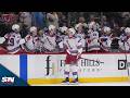 Rangers’ Gavrikov No-Look Backhands Bouncing Puck Home vs. Wild