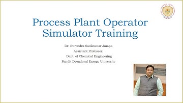 (1) Process plant operator....simulator training..Introductory video (Process dynamics and Control)