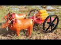 Making Red and Black Cow Bullock Cart - DIY Woodworking Projects