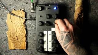 DIRTY DRONE #28 - 6 oscillator drone synth with body-contacts, lowpass-filter and LFO