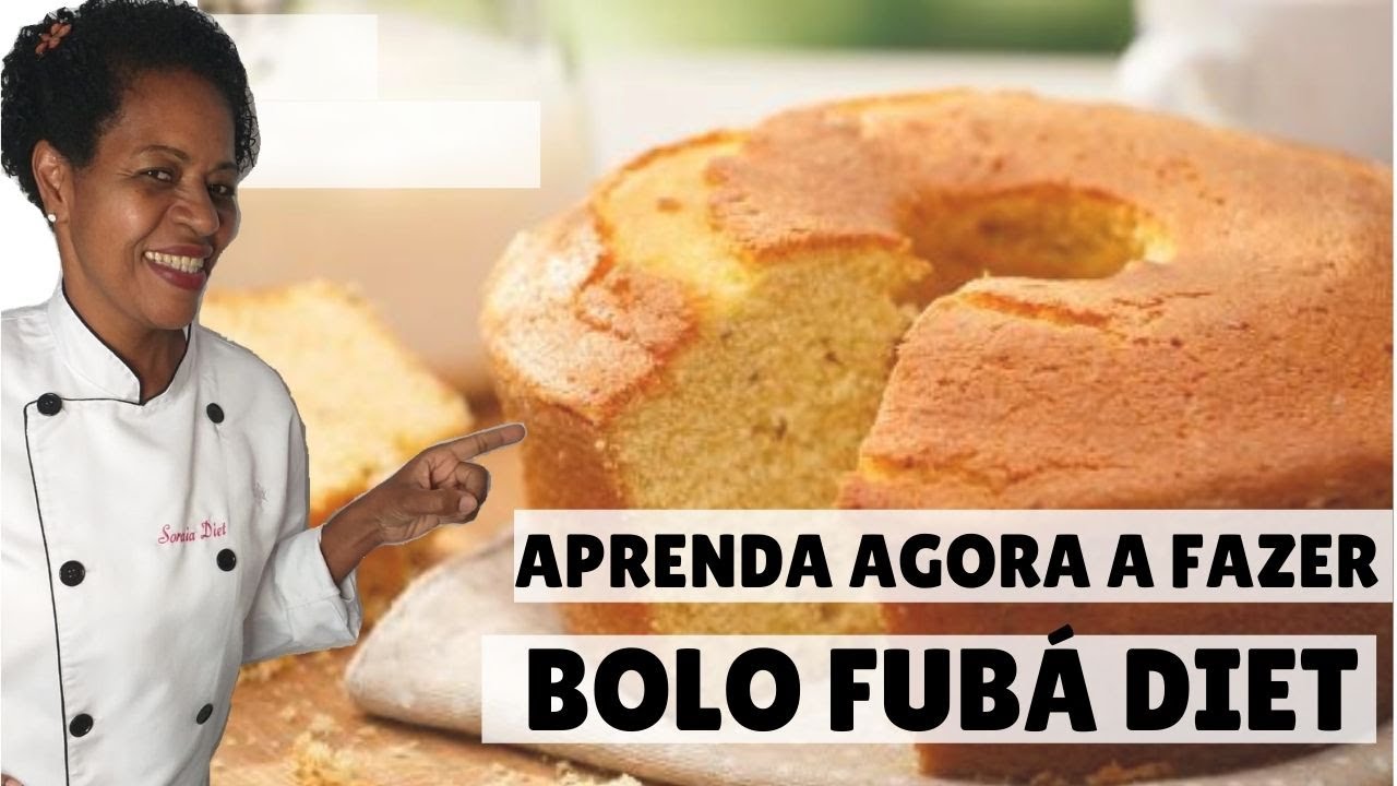 Como Fazer Bolo de Fubá Cremoso - Receita Fácil Bolo de Fubá Diet - com Soraia Diet
