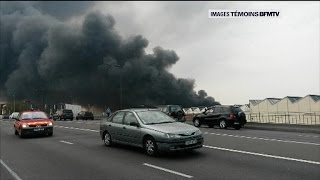 Les images de l'incendie à la Courneuve et de l'A86 coupée