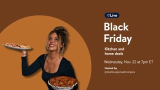 @melissajorealrecipes x Walmart's Live shopping event on buywith