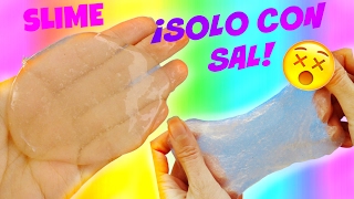 DIY CRYSTAL SLIME with salt, glue and water only - YouTube