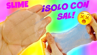 Haz Slime Solo Con Pegamento Y Sal Slime Cristal - Transparente
