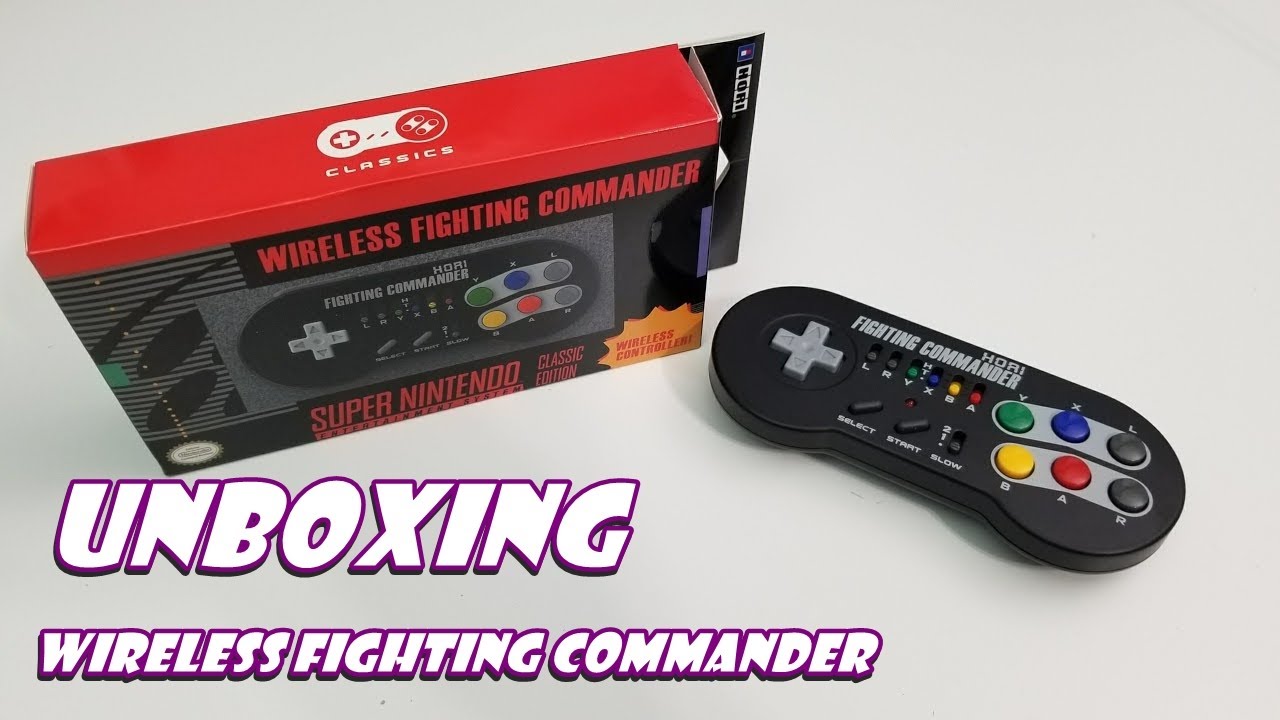 Unboxing HORI Super SNES Classic Edition Fighting Commander Wireless Controller