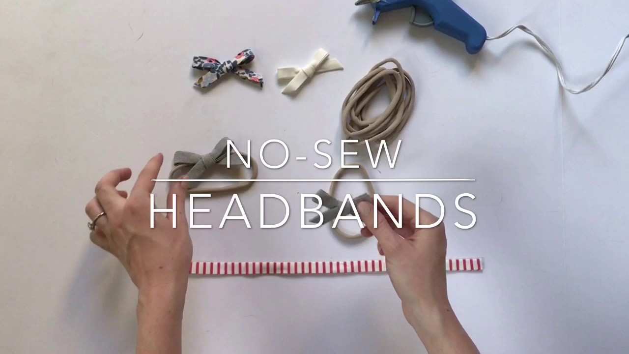 Simple NoSew Baby Bow Headband Tutorial YouTube