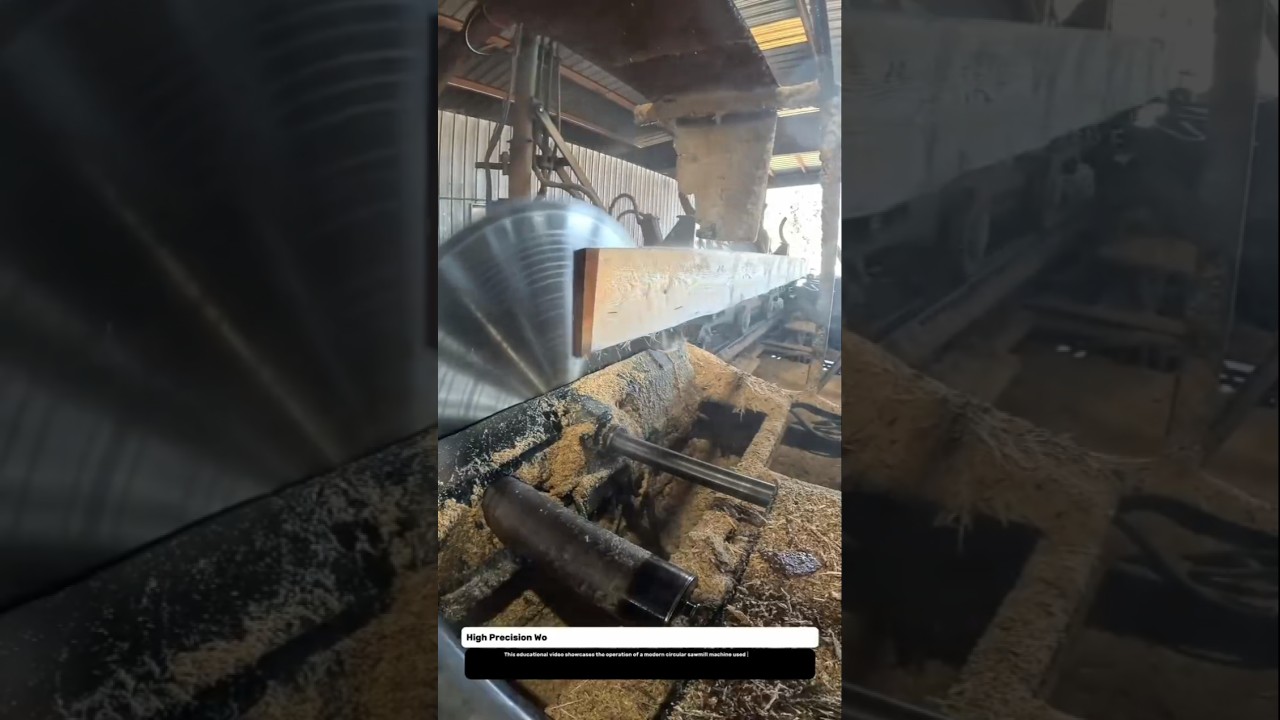 High Precision Wood Cutting Technology | Circular Sawmill Machine in Action