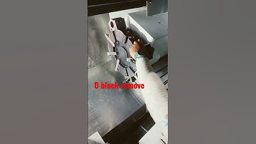 d block remove from turret October 5, 2022#cnc #cncmachine