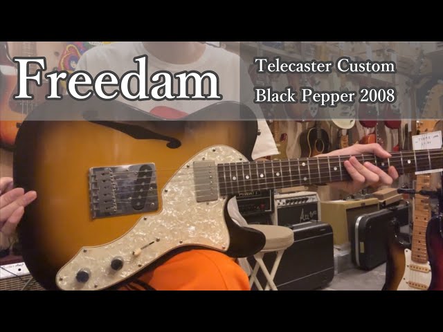 商品紹介動画】 Freedom Telecaster Custom Black Pepper 2008年 - YouTube