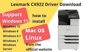 Lexmark CX922 Driver Download and Setup Windows 11 Windows 10