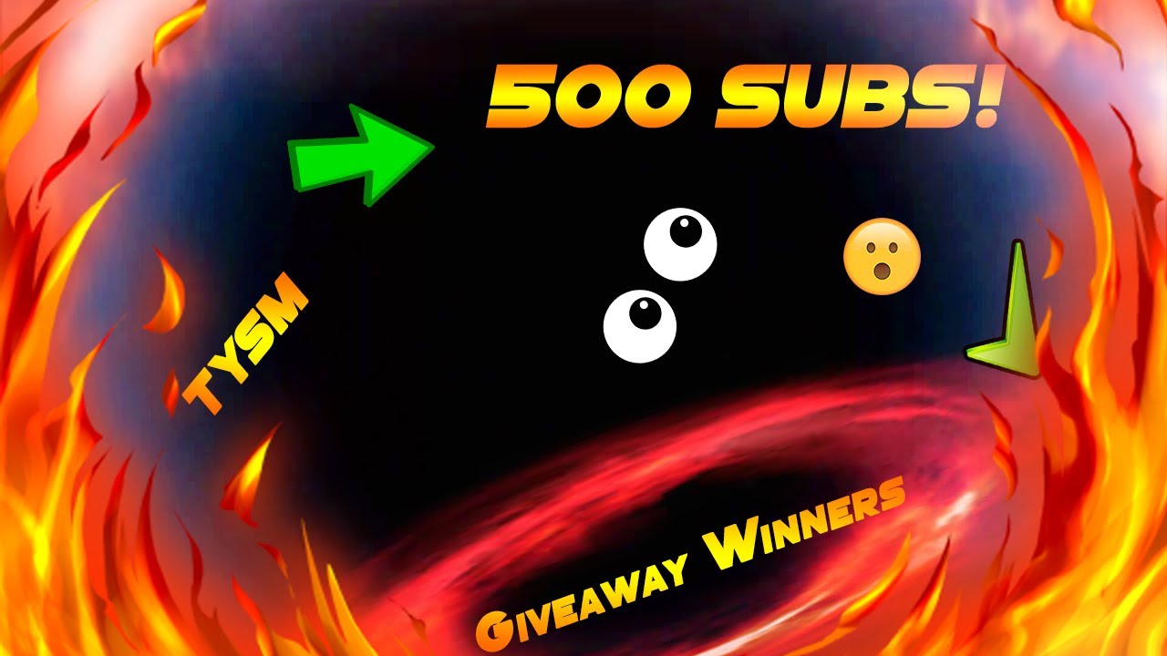 TYSM FOR 500 SUBS | Giveaway Winners |
