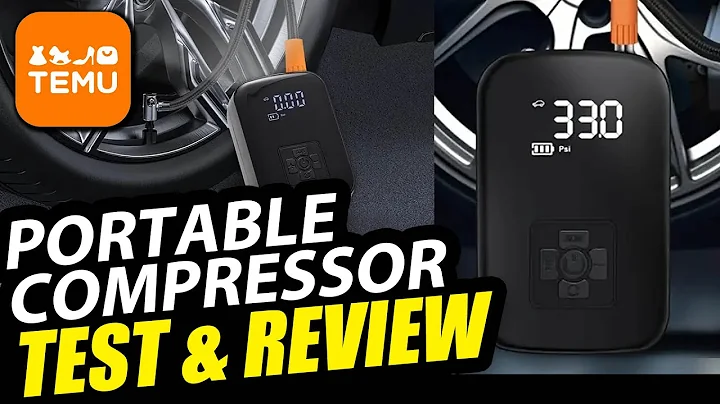 Budget AIR COMPRESSOR - RECHARGEABLE & PORTABLE - Unbox, Test and Review - Temu Finds Ep.2