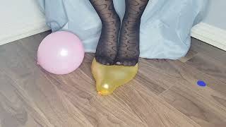 Stockings And Small Balloon Popping