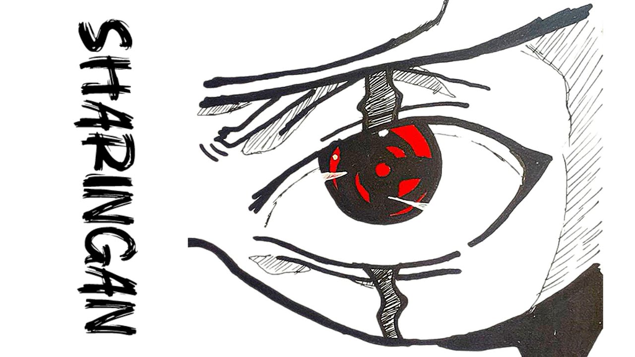 Anime Drawing || How to Draw Sharingan eye || easy step by step