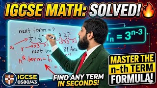 IGCSE Math: Find the n-th Term of a Geometric Sequence in Seconds! (0580/43)