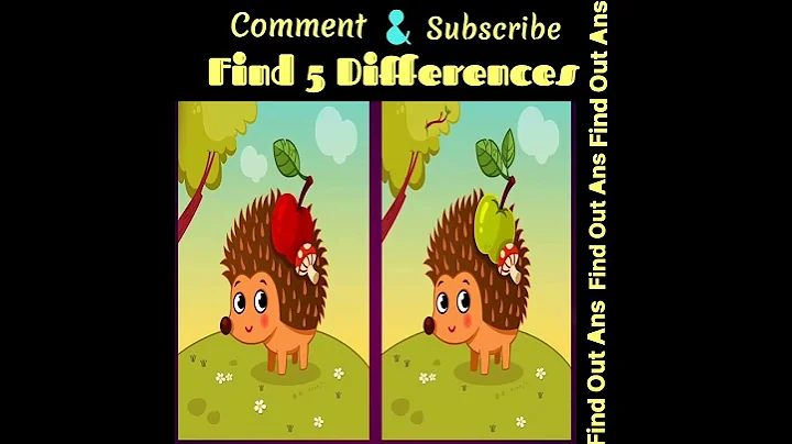 Find 5 Differences between two images #shorts