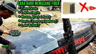 Cara paling mudah melapisi perahu kayu dengan resin fiber