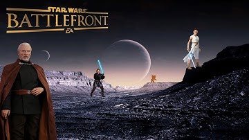 2v1 Duel: Anakin and Rey vs Count Dooku in Battlefront II
