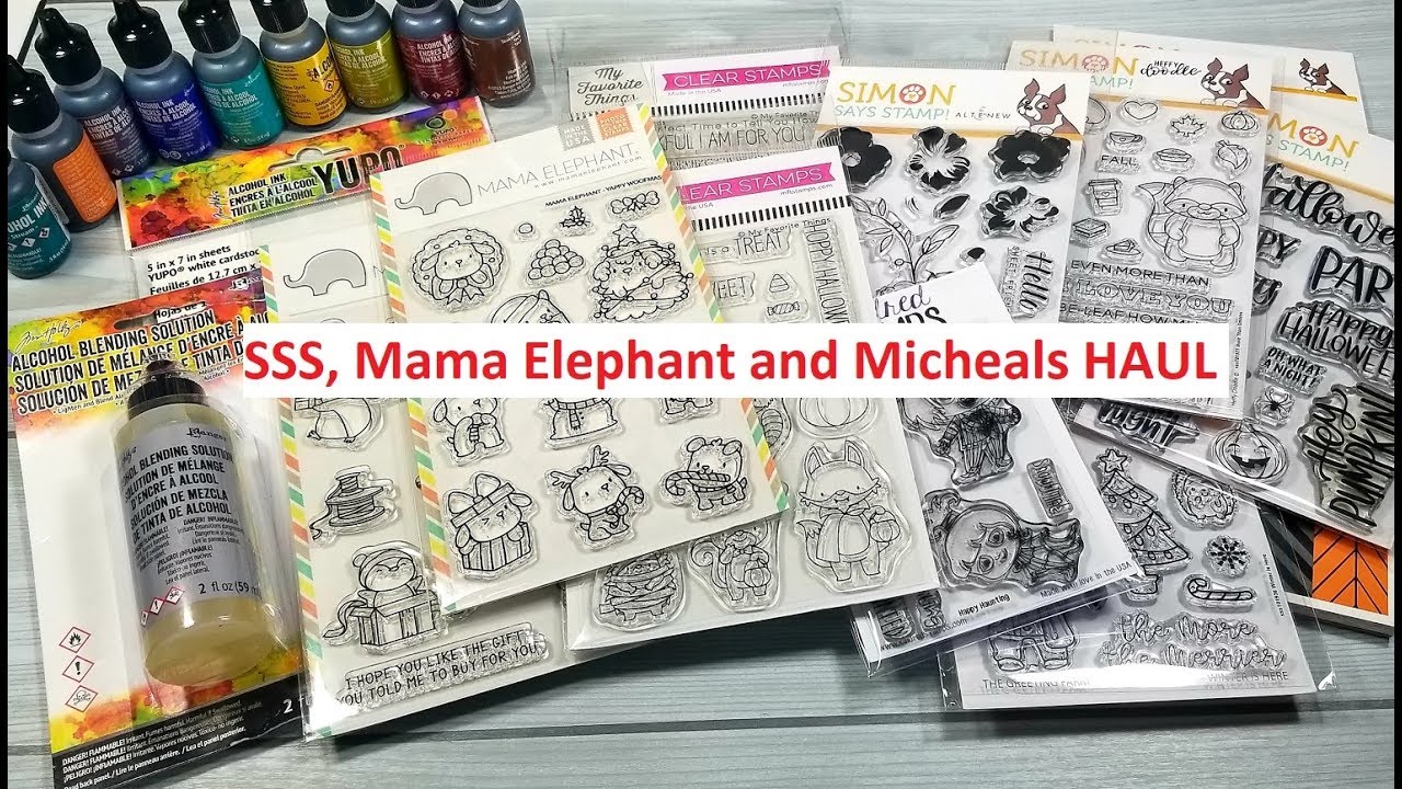 Small Stamp haul from Simon Says stamp, Mama Elephant and Micheals