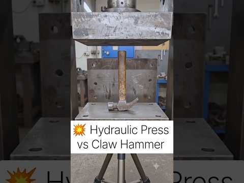 Hammer vs Hydraulic Press: How much pressure can a wooden handle take before it completely snaps? 🔨