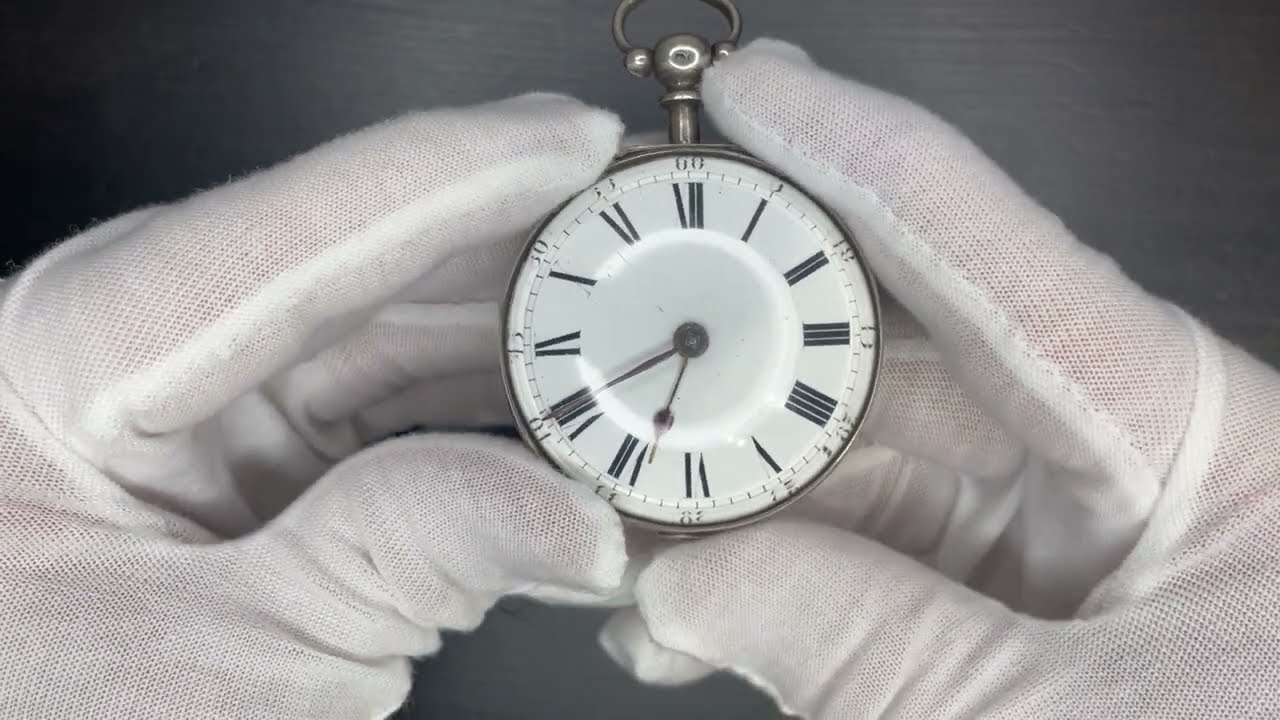 English Verge Fusee Pocket Watch Early 1800s