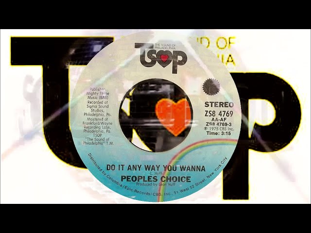 Peoples Choice - Do It Anyway You Wanna - YouTube