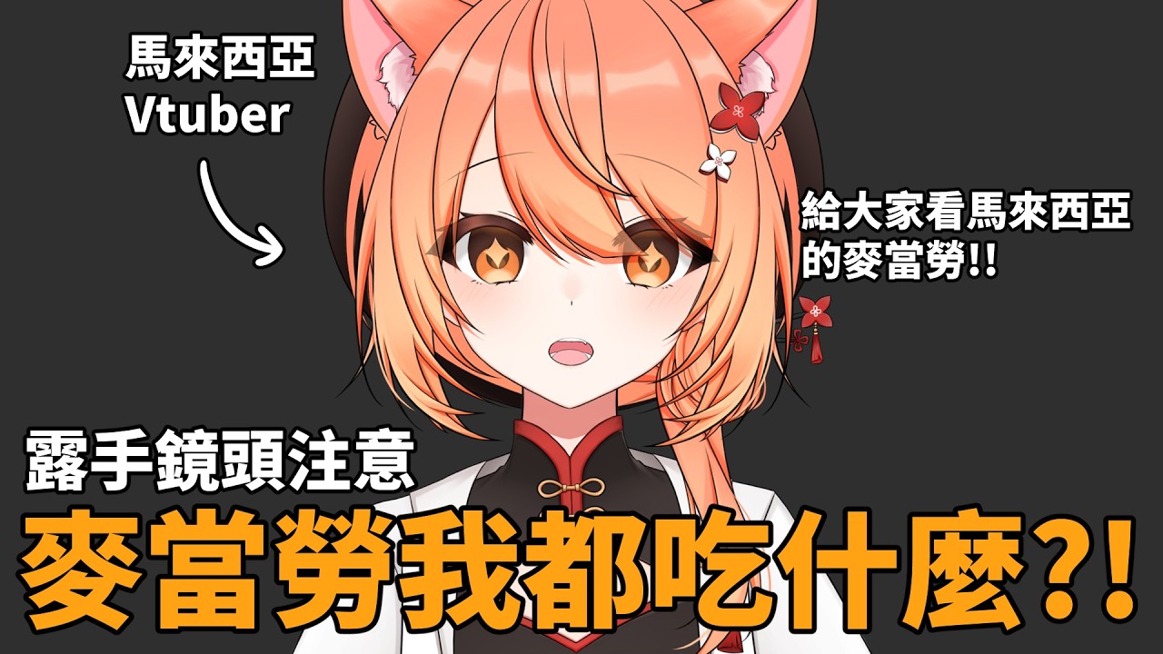 【#雜談】我想讓你們看看馬來西亞的麥當勞我都吃些什麼！手手鏡頭注意 | #MalaysiaVtuber #馬來西亞Vtuber【秋月イノリ | 秋月祁】 | MYViki