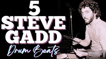 5 Insanely Cool STEVE GADD SIGNATURE Drum Beats  ► Simply Explained!!!