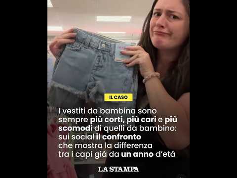 Video I vestiti da BIMBA sono sempre più CORTI (e più CARI) di quelli da BIMBO