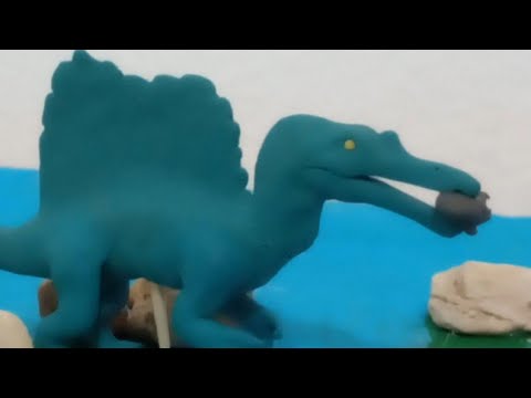 spinosaurus fishing | animation