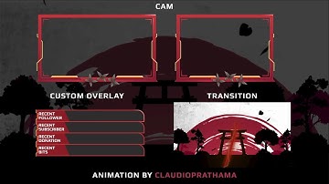 Custom Personalized Twitch Overlay Pack #1 Ninja Theme