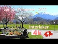 🇨🇭 SWITZERLAND - INTERLAKEN - PART 3 - MONTREAUX - Walking Tour beautiful villages - SUIZA - 4k