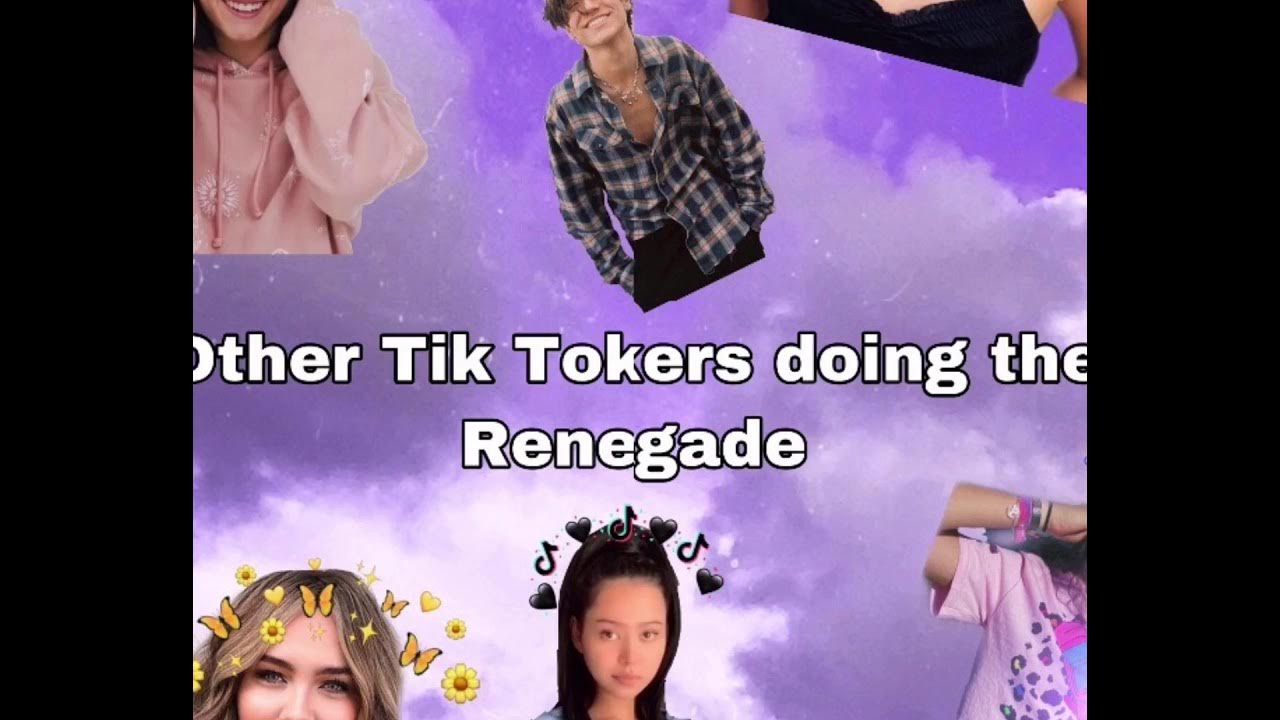 Normal TikTokers doing the renegade then James Charles doing the