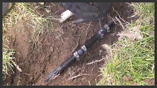 How to repair Polyethylene (Black Plastic) sprinkler pipe