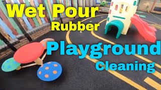 Children's Playground Cleaning | Wet Pour Rubber