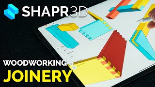 Furniture JOINERY Design on the iPad Pro Shapr3D || Woodworking