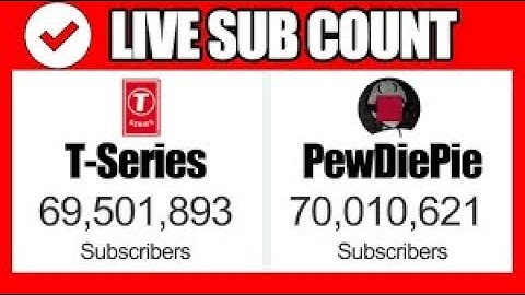 PEWDIEPIE VS T-SERIES LIVE SUB COUNT: FINAL BATTLE! PEWDIEPIE LOSE #1 PLACE?! ;