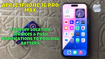 Turn Off Location Services & Push Notifications To Prolong Battery on iPhone 16 Pro Max