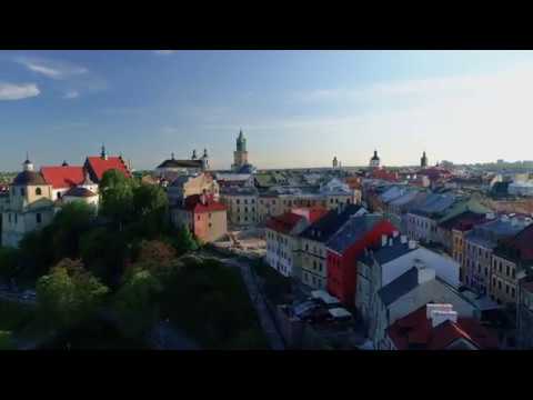Lublin z lotu ptaka 4k, 2017