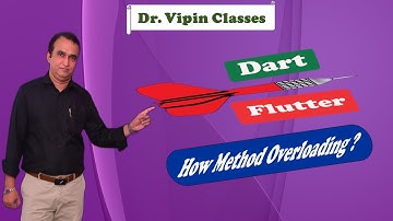 Dart Flutter - How to do Method Overloading - Video 58 | Dr. Vipin Classess