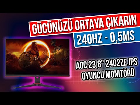 Gücünüzü Ortaya Çıkarın; 240Hz AOC 24G2ZE 23,8" Oyuncu Monitörü