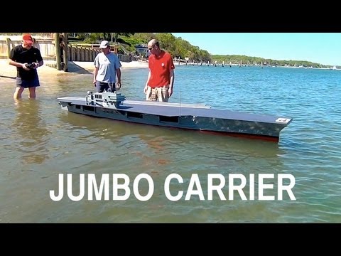 Jumbo Rc Aircraft Carrier Launching The Behemoth