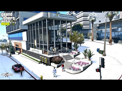 Franklin's New REAL ESTATE AGENCY!!! (Real Life Mods #204) GTA 5