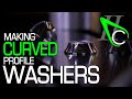 Making curved profile washers