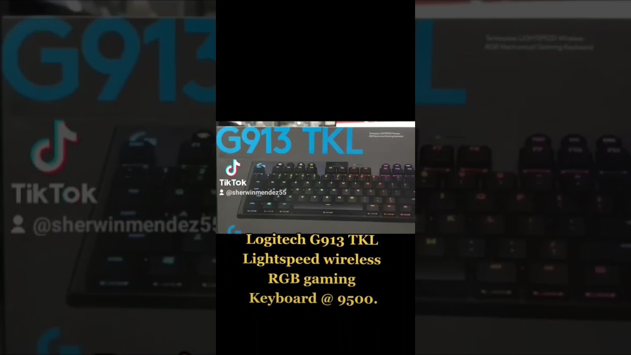 Logitech G913 TKL Lightspeed wireless RGB gaming Keyboard