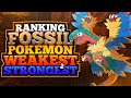 Ranking EVERY Fossil Pokemon Weakest to Strongest