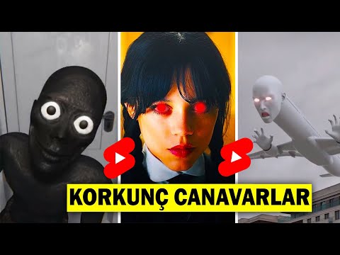 YOUTUBE SHORTS'daki EN KORKUNÇ CANAVARLAR 😱 En Korkunç YouTube Shorts Videoları !