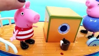 Learn Sea Animals Names Kids Children Toddler Video Toy Fun Shark Attack Bite Pirate Ship Peppa